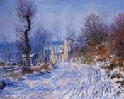 克劳德莫奈 - Road to Giverny in Winter